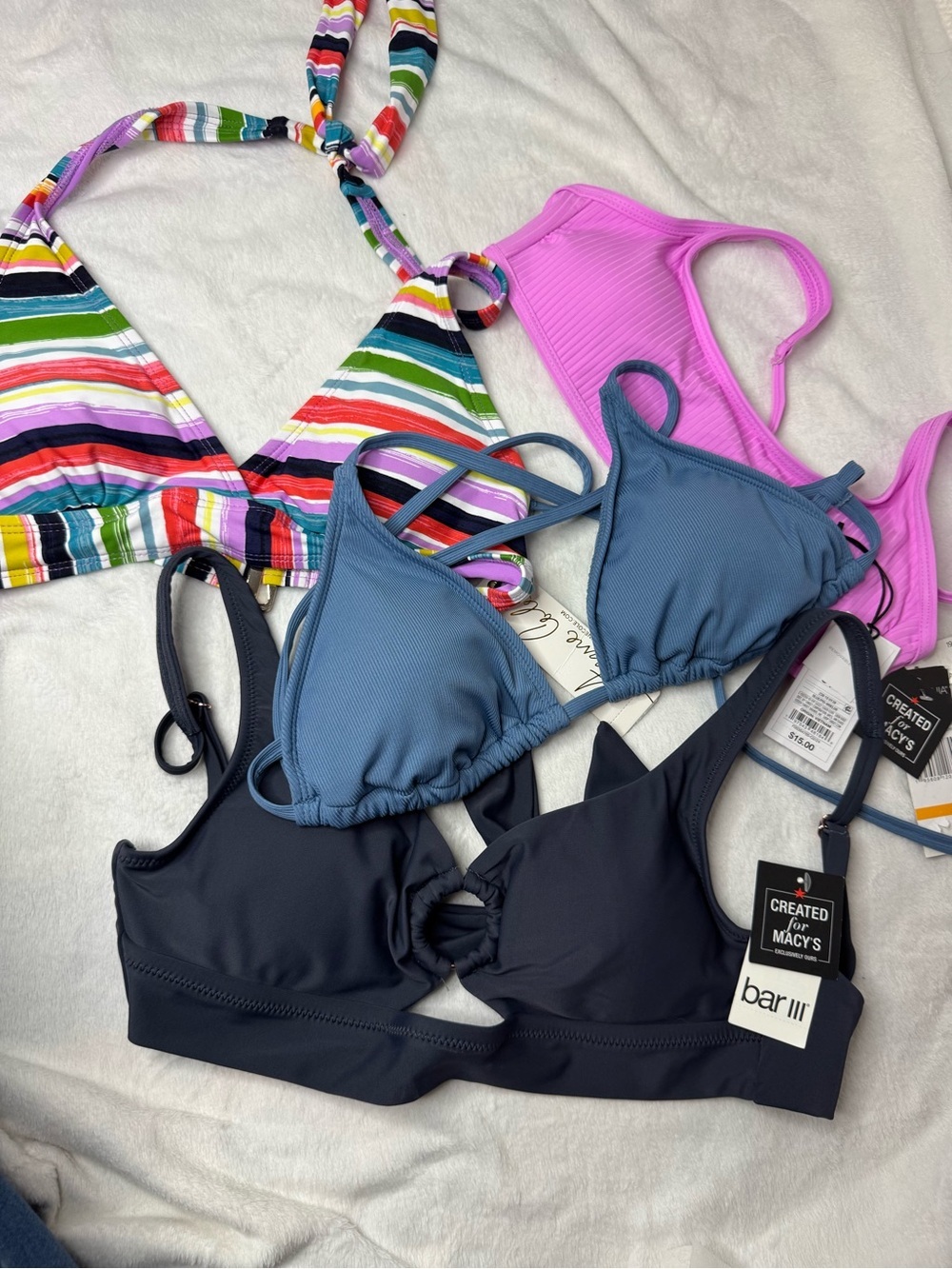 4 Small Bikini Tops All NWT